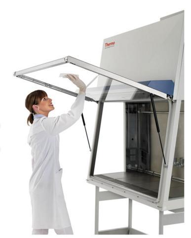 A range of fume cabinets in various sizes.